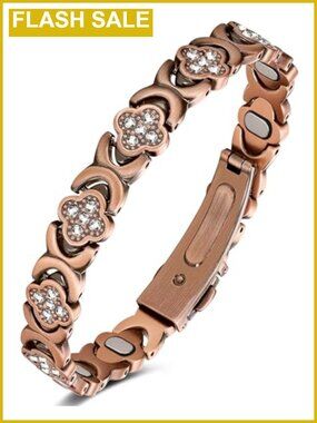 Pure Copper Magnetic Bracelet Women 99.99% Solid Copper 5000 Gauss